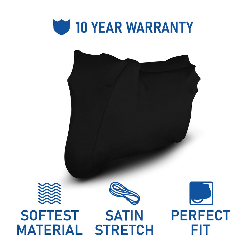 scooter covered in black satin